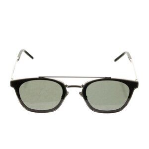 Saint Laurent Silver Wayfarer Mirrored Sunglasses